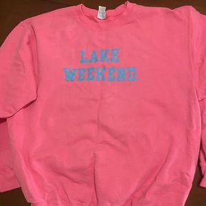 Neon pink Crewneck sweatshirt
